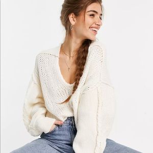 Free People cropped Sea Bright Sweater